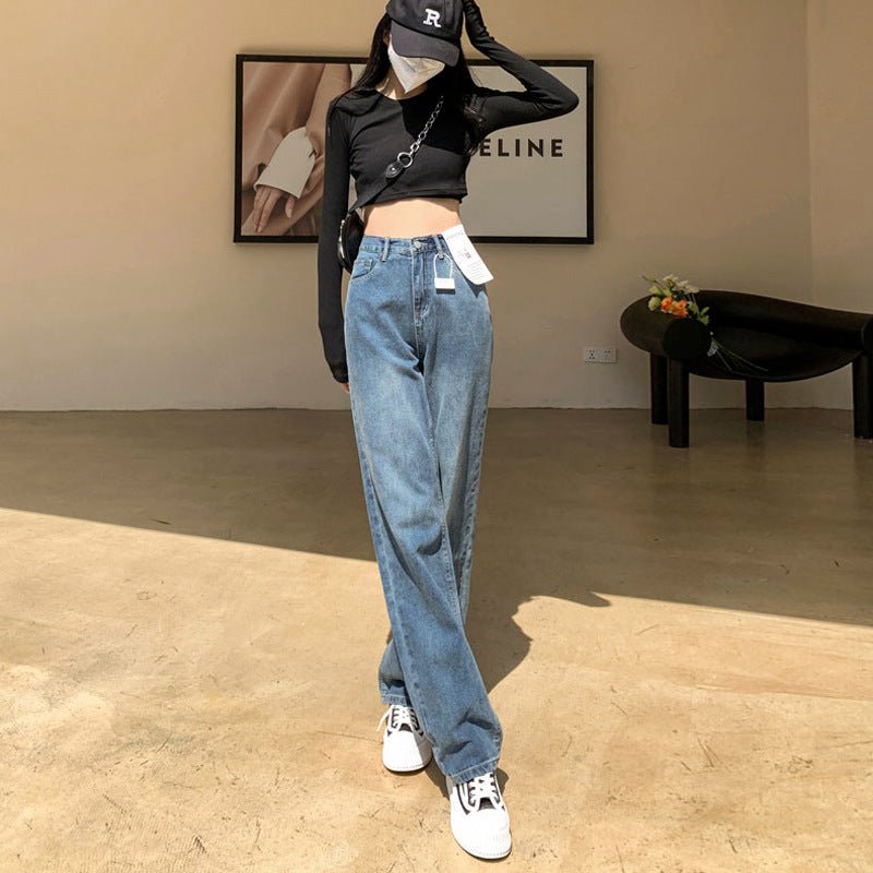 Plus Size Wide Legs Jeans For Women Autumn And Winter - RALO COLLECTION STUDIO