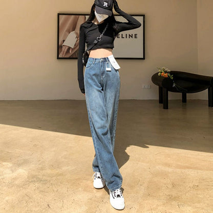 Plus Size Wide Legs Jeans For Women Autumn And Winter - RALO COLLECTION STUDIO