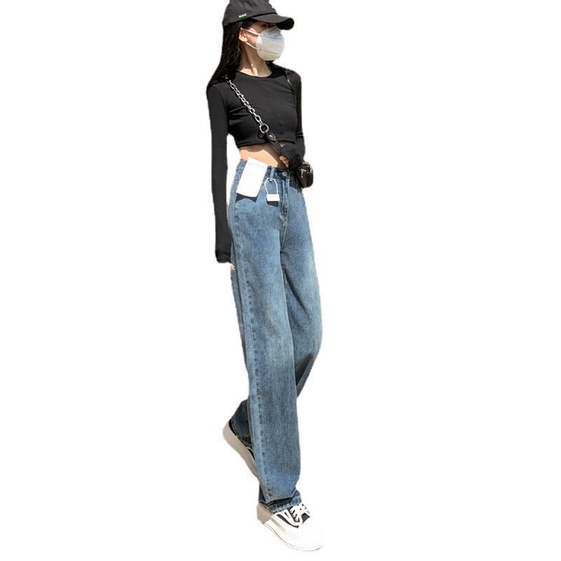 Plus Size Wide Legs Jeans For Women Autumn And Winter - RALO COLLECTION STUDIO