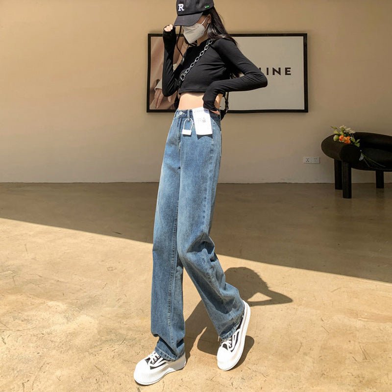 Plus Size Wide Legs Jeans For Women Autumn And Winter - RALO COLLECTION STUDIO