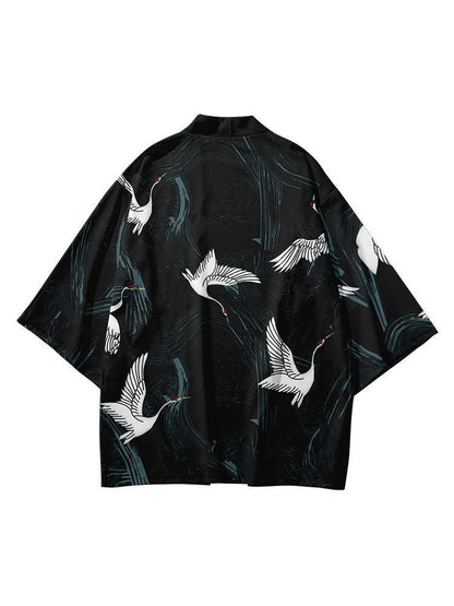 Printed Cardigan Loose-fit Mens Jacket Cloak-style Shirt - RALO COLLECTION STUDIO