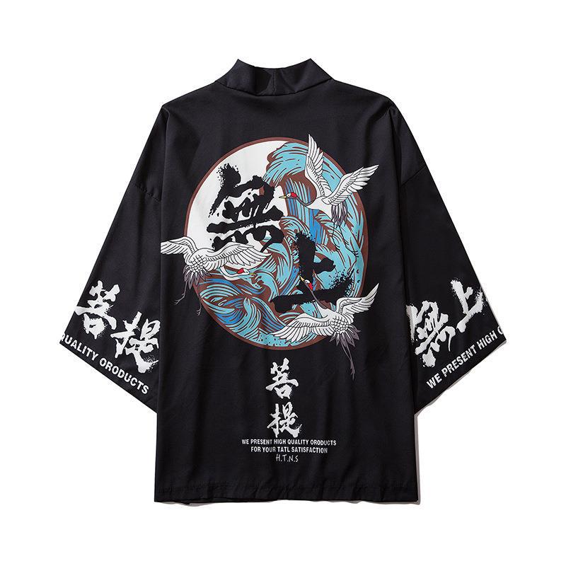 Printed Cardigan Loose-fit Mens Jacket Cloak-style Shirt - RALO COLLECTION STUDIO