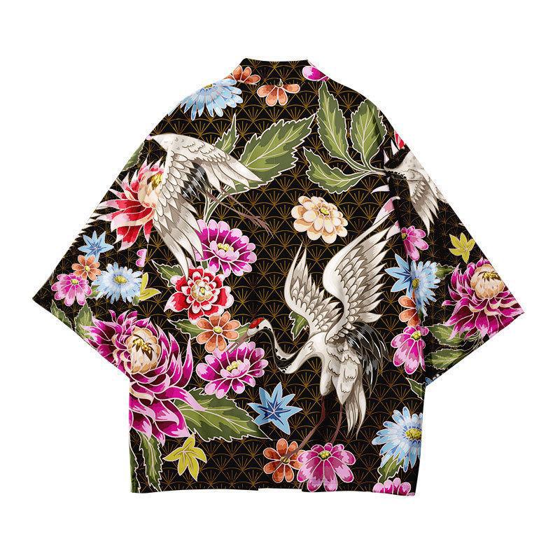 Printed Cardigan Loose-fit Mens Jacket Cloak-style Shirt - RALO COLLECTION STUDIO