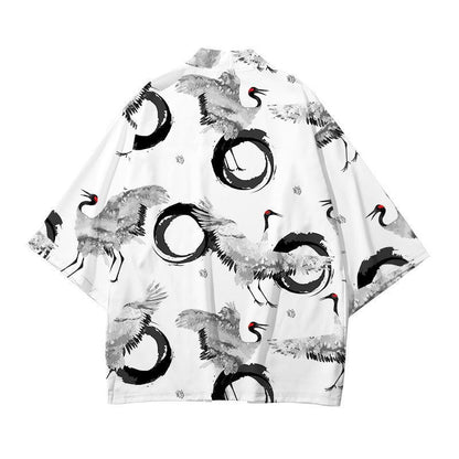 Printed Cardigan Loose-fit Mens Jacket Cloak-style Shirt - RALO COLLECTION STUDIO