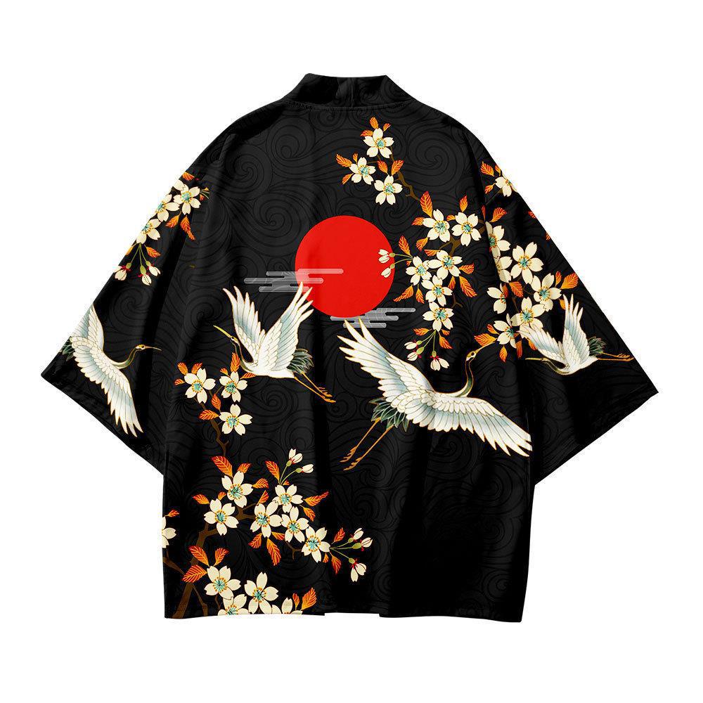 Printed Cardigan Loose-fit Mens Jacket Cloak-style Shirt - RALO COLLECTION STUDIO