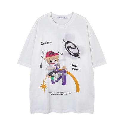 Printed Cotton Short-sleeved T-shirt For Men - RALO COLLECTION STUDIO