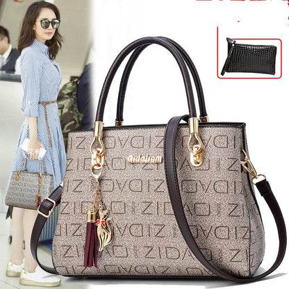 Ralo Signature Print Oversized Shoulder Messenger Bag - RALO COLLECTION STUDIO