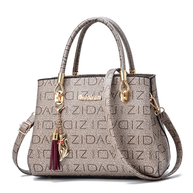 Ralo Signature Print Oversized Shoulder Messenger Bag - RALO COLLECTION STUDIO