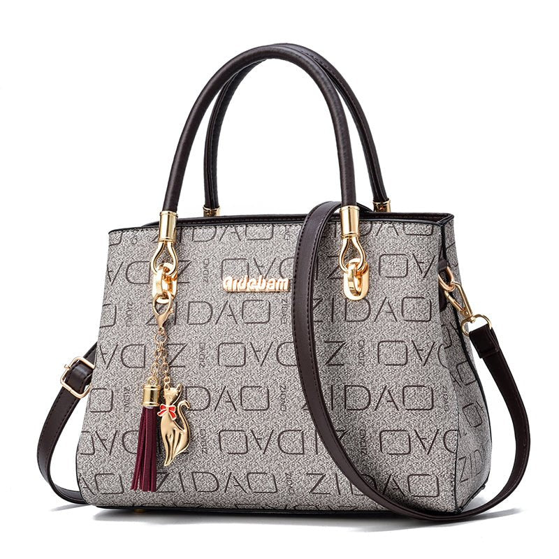 Ralo Signature Print Oversized Shoulder Messenger Bag - RALO COLLECTION STUDIO
