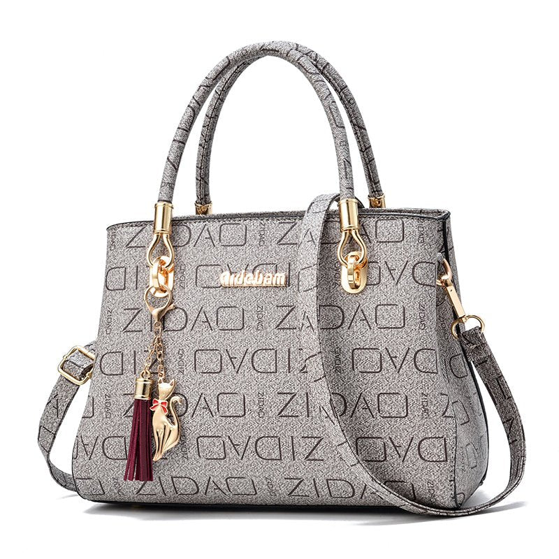 Ralo Signature Print Oversized Shoulder Messenger Bag - RALO COLLECTION STUDIO