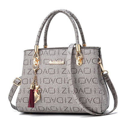 Ralo Signature Print Oversized Shoulder Messenger Bag - RALO COLLECTION STUDIO