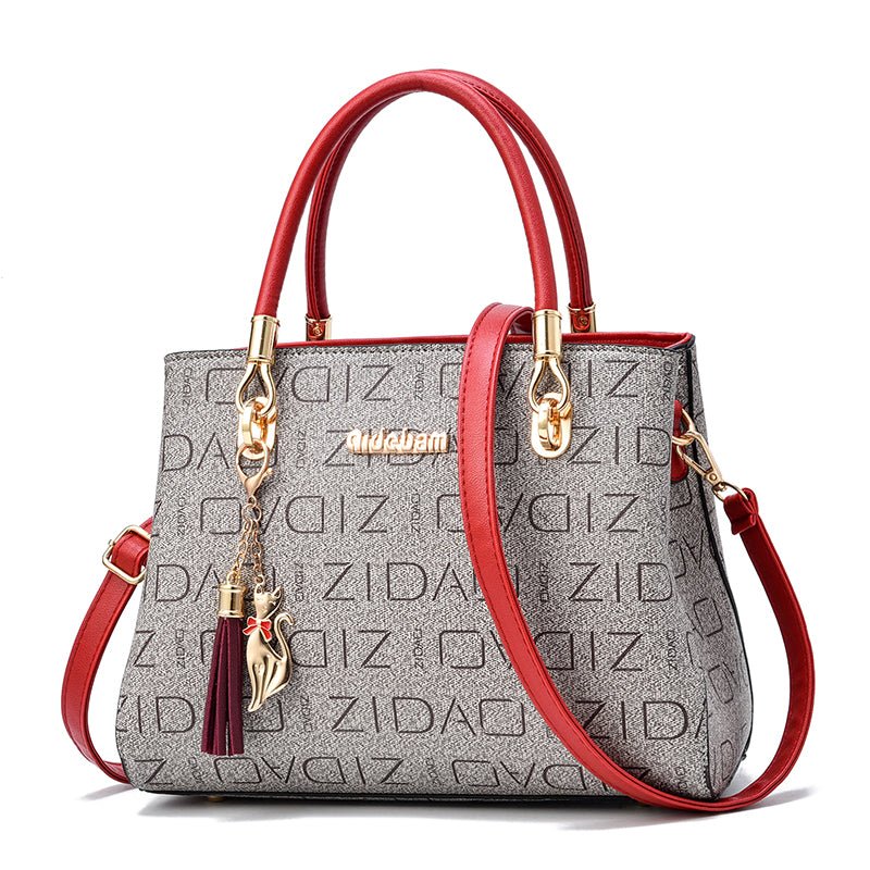 Ralo Signature Print Oversized Shoulder Messenger Bag - RALO COLLECTION STUDIO