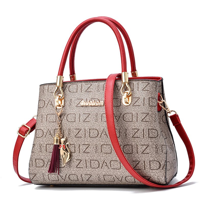 Ralo Signature Print Oversized Shoulder Messenger Bag - RALO COLLECTION STUDIO