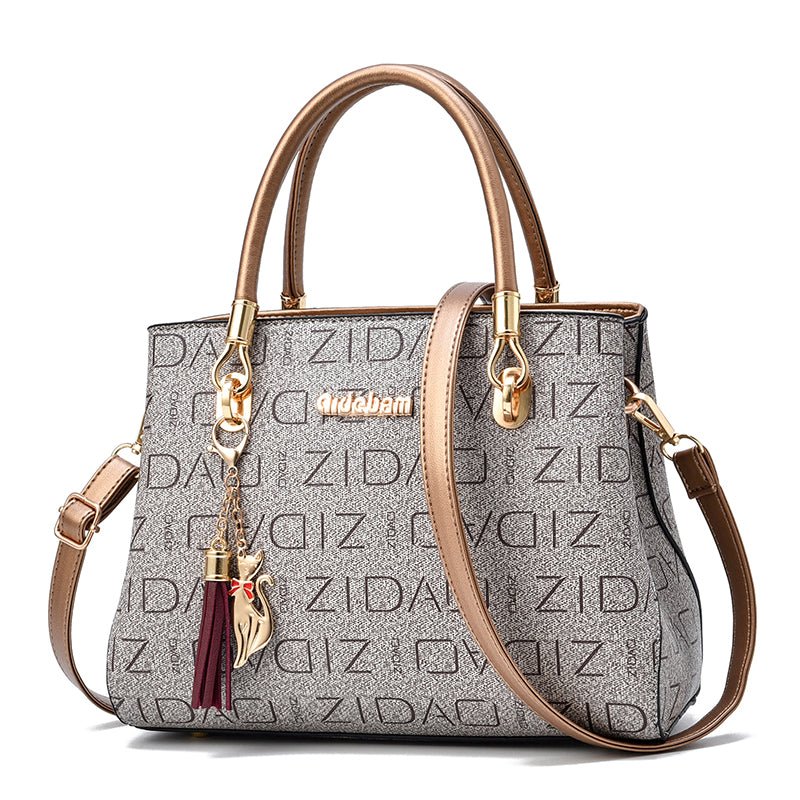 Ralo Signature Print Oversized Shoulder Messenger Bag - RALO COLLECTION STUDIO
