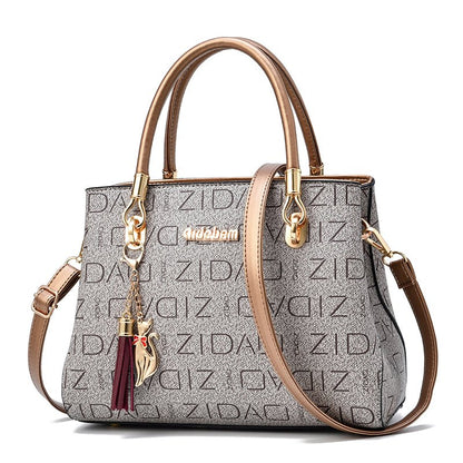 Ralo Signature Print Oversized Shoulder Messenger Bag - RALO COLLECTION STUDIO