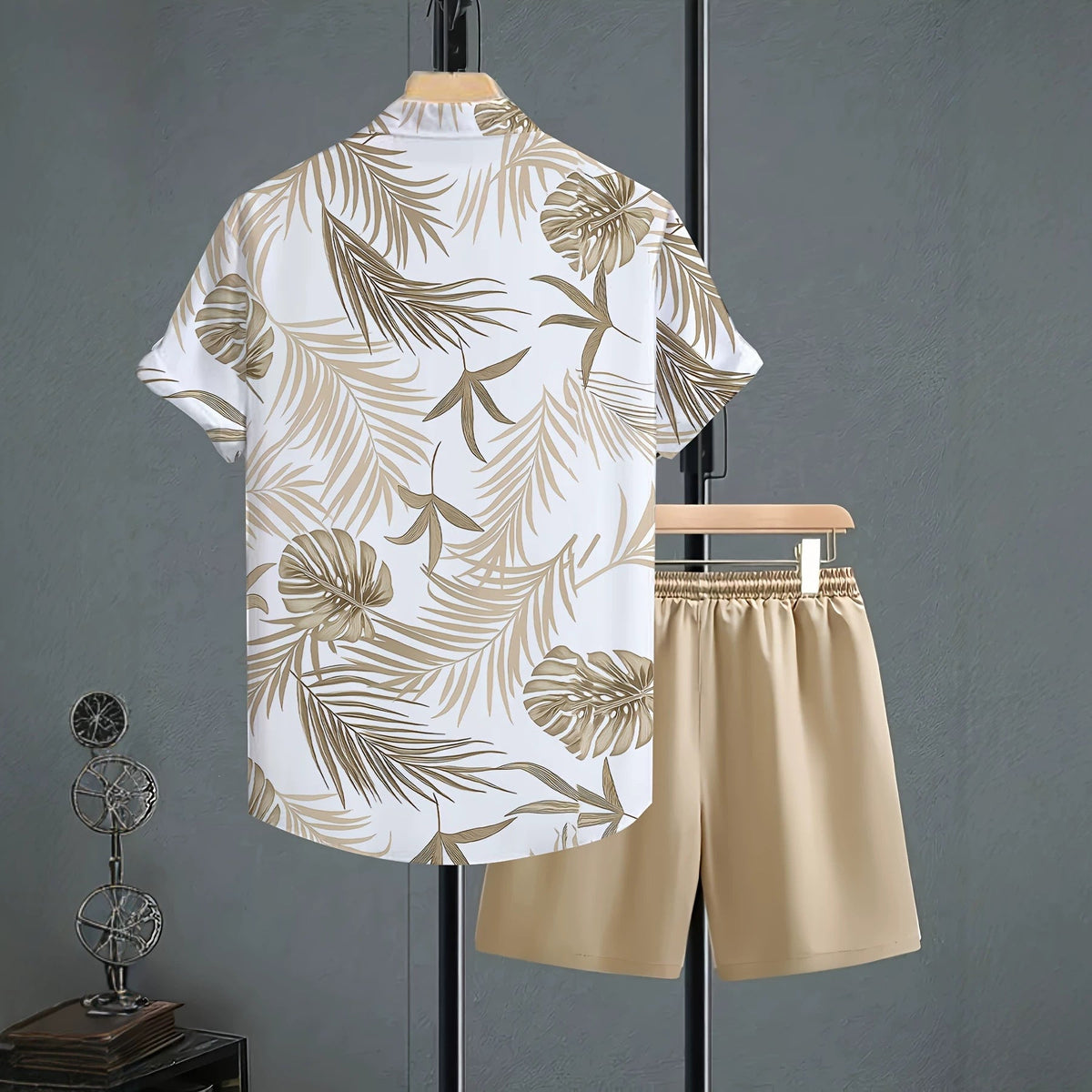 Printed Pattern Lapel Shirt Set - RALO COLLECTION STUDIO