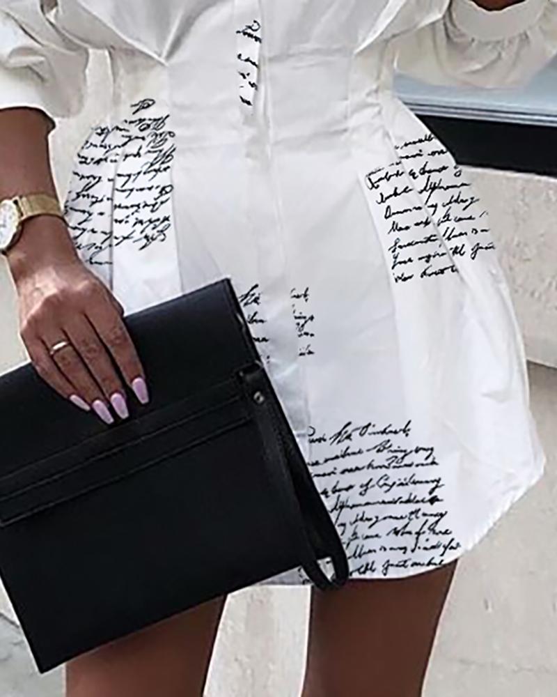 Printed Shirt Shirt Dress - RALO COLLECTION STUDIO