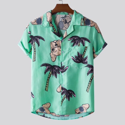 Printed Short-sleeved Shirt For Men - RALO COLLECTION STUDIO