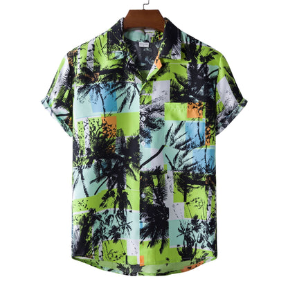 Printed Short-sleeved Shirt For Men - RALO COLLECTION STUDIO