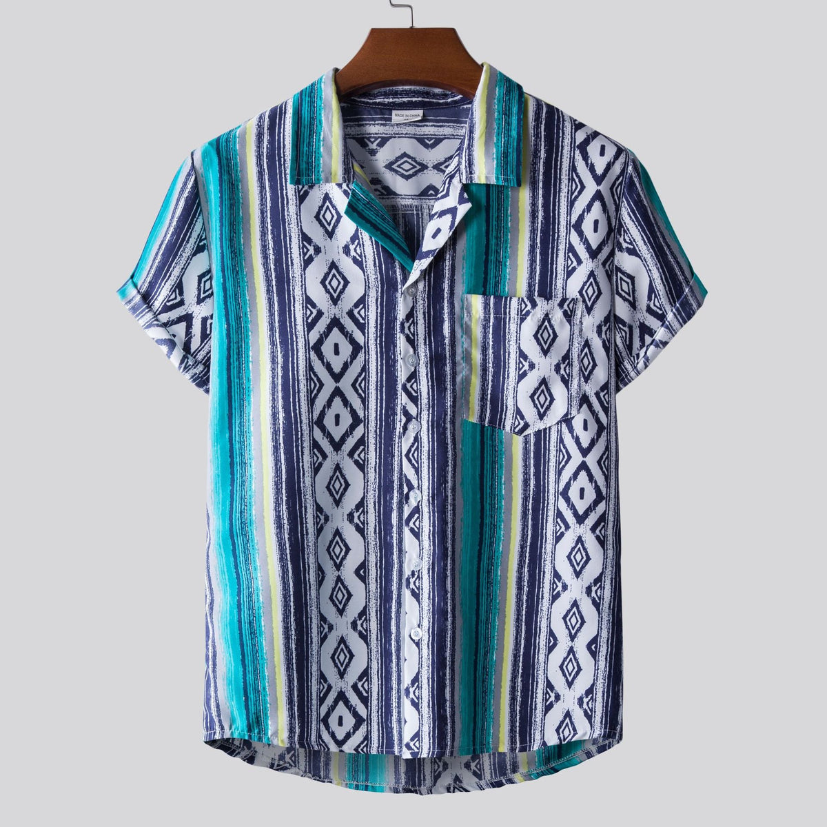 Printed Short-sleeved Shirt For Men - RALO COLLECTION STUDIO