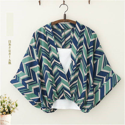 Printed Three-quarter Sleeve Shirt Chiffon Shirt Ladies Shirt - RALO COLLECTION STUDIO