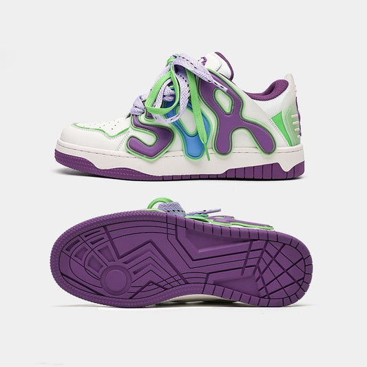 Purple Bread Shoes Couple Casual Shoes - RALO COLLECTION STUDIO