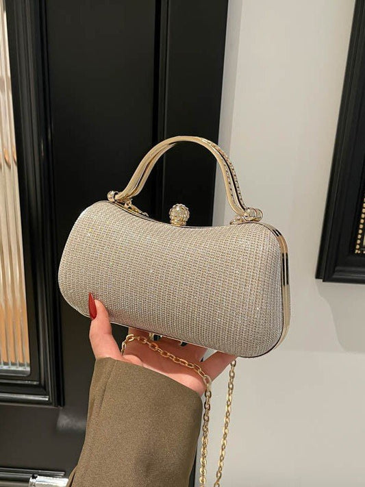 Ralo Élégance Chain-Lock Evening Bag - RALO COLLECTION STUDIO