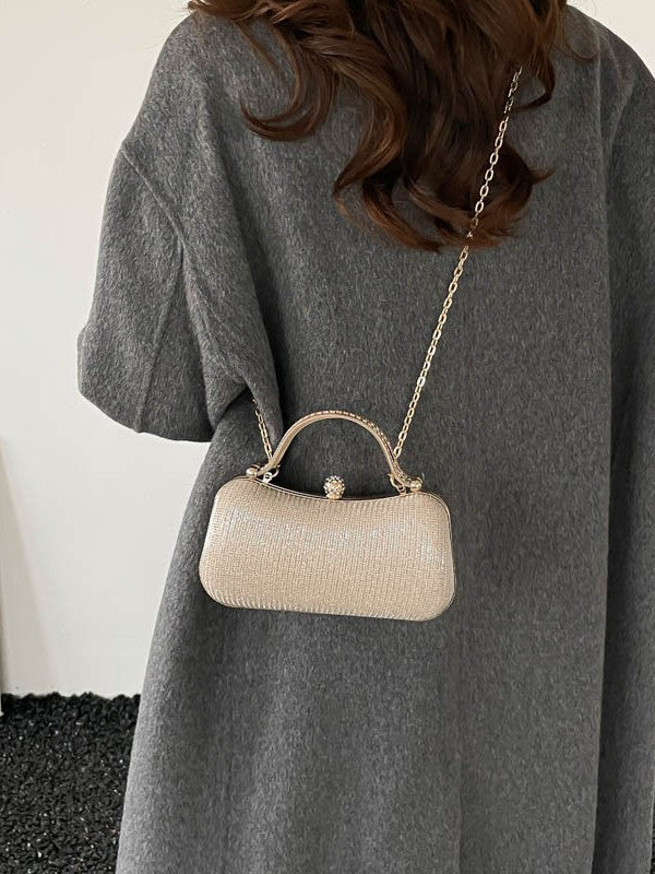 Ralo Élégance Chain-Lock Evening Bag - RALO COLLECTION STUDIO