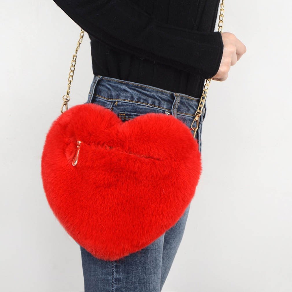 Ralo Love Luxe Plush Chain Shoulder Bag - RALO COLLECTION STUDIO