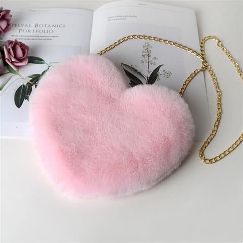 Ralo Love Luxe Plush Chain Shoulder Bag - RALO COLLECTION STUDIO