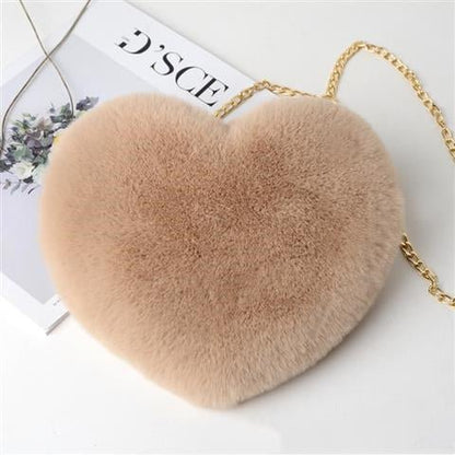 Ralo Love Luxe Plush Chain Shoulder Bag - RALO COLLECTION STUDIO