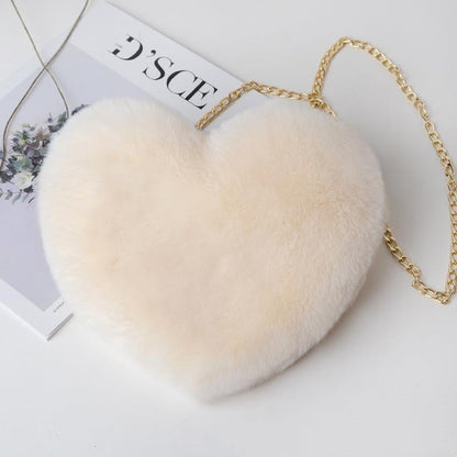 Ralo Love Luxe Plush Chain Shoulder Bag - RALO COLLECTION STUDIO