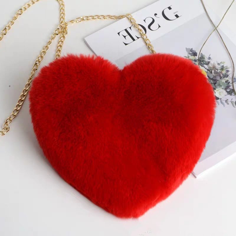 Ralo Love Luxe Plush Chain Shoulder Bag - RALO COLLECTION STUDIO