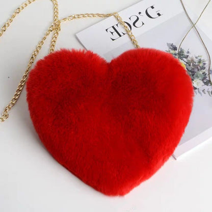 Ralo Love Luxe Plush Chain Shoulder Bag - RALO COLLECTION STUDIO
