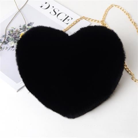 Ralo Love Luxe Plush Chain Shoulder Bag - RALO COLLECTION STUDIO