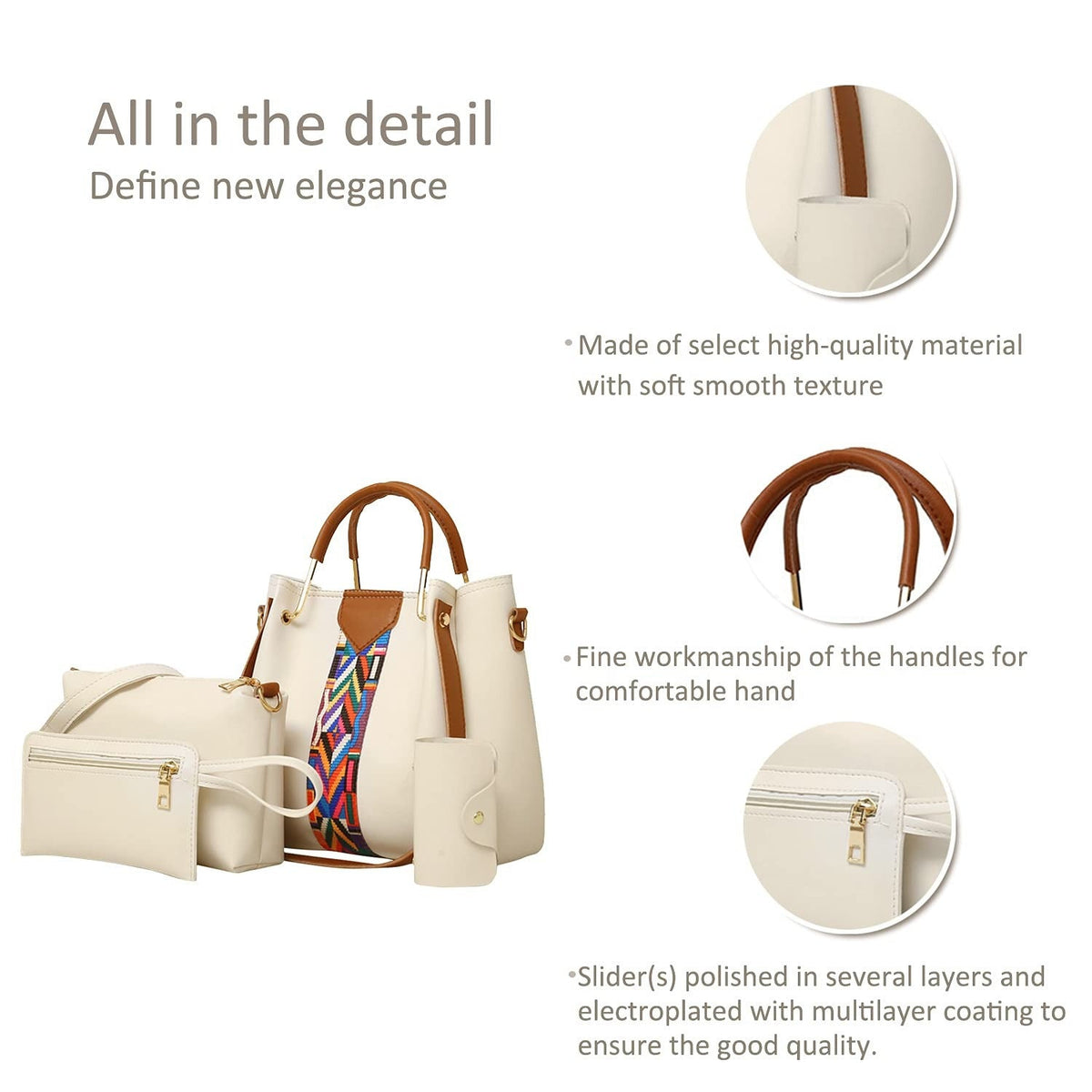 Ralo Signature 4-Piece Handbag & Crossbody Set - RALO COLLECTION STUDIO