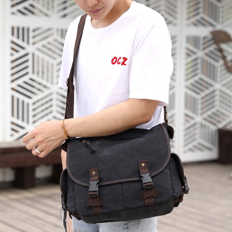 Ralo Urban Canvas Messenger Bag - RALO COLLECTION STUDIO