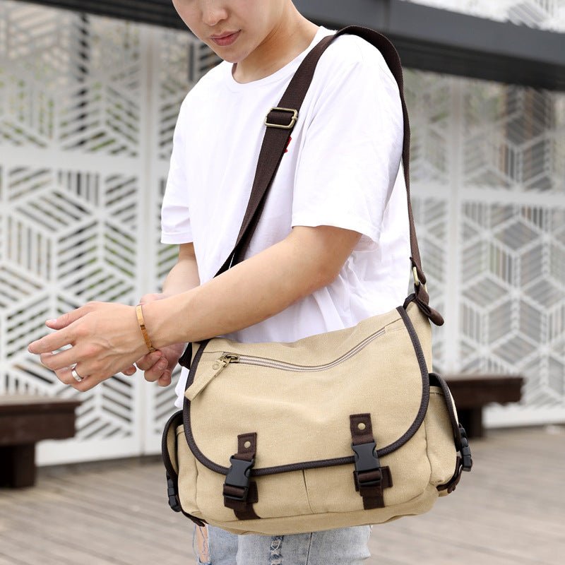 Ralo Urban Canvas Messenger Bag - RALO COLLECTION STUDIO