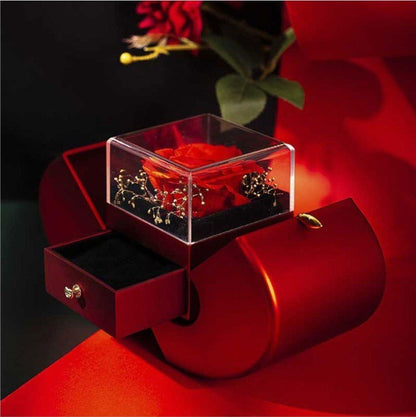 Red Apple Eternal Rose Jewelry Box Gift Ralo Collection - RALO COLLECTION STUDIO
