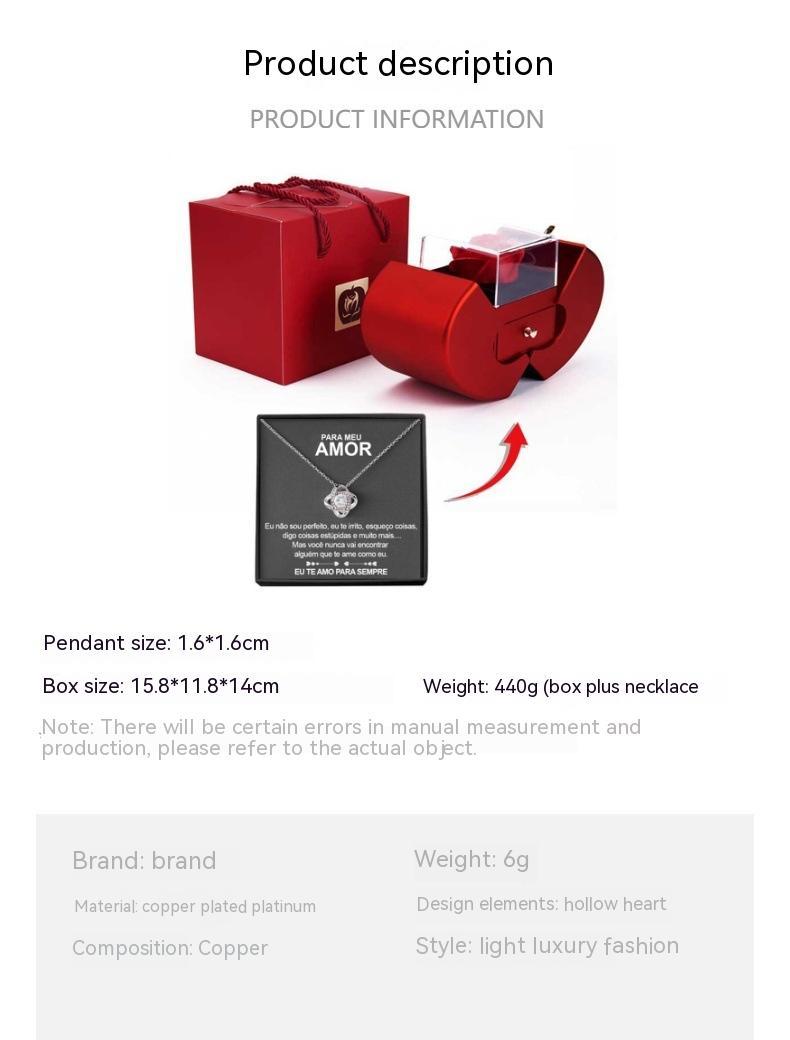 Red Apple Eternal Rose Jewelry Box Gift Ralo Collection - RALO COLLECTION STUDIO