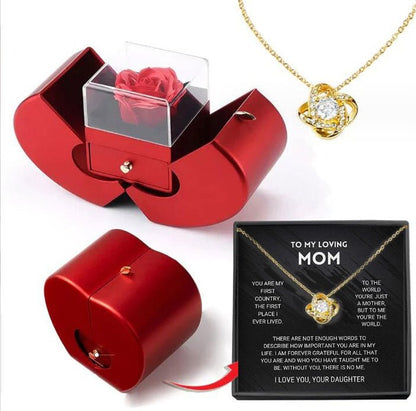 Red Apple Eternal Rose Jewelry Box Gift Ralo Collection - RALO COLLECTION STUDIO