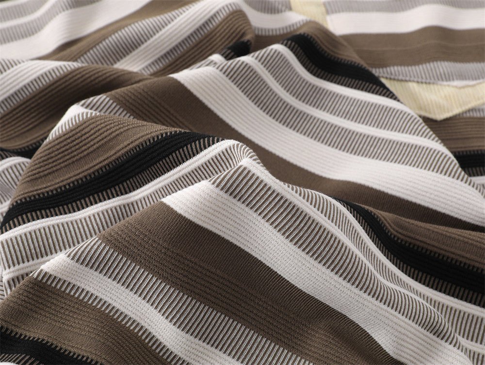 Retro Loose Striped Short-sleeved Polo Shirt For Men - RALO COLLECTION STUDIO