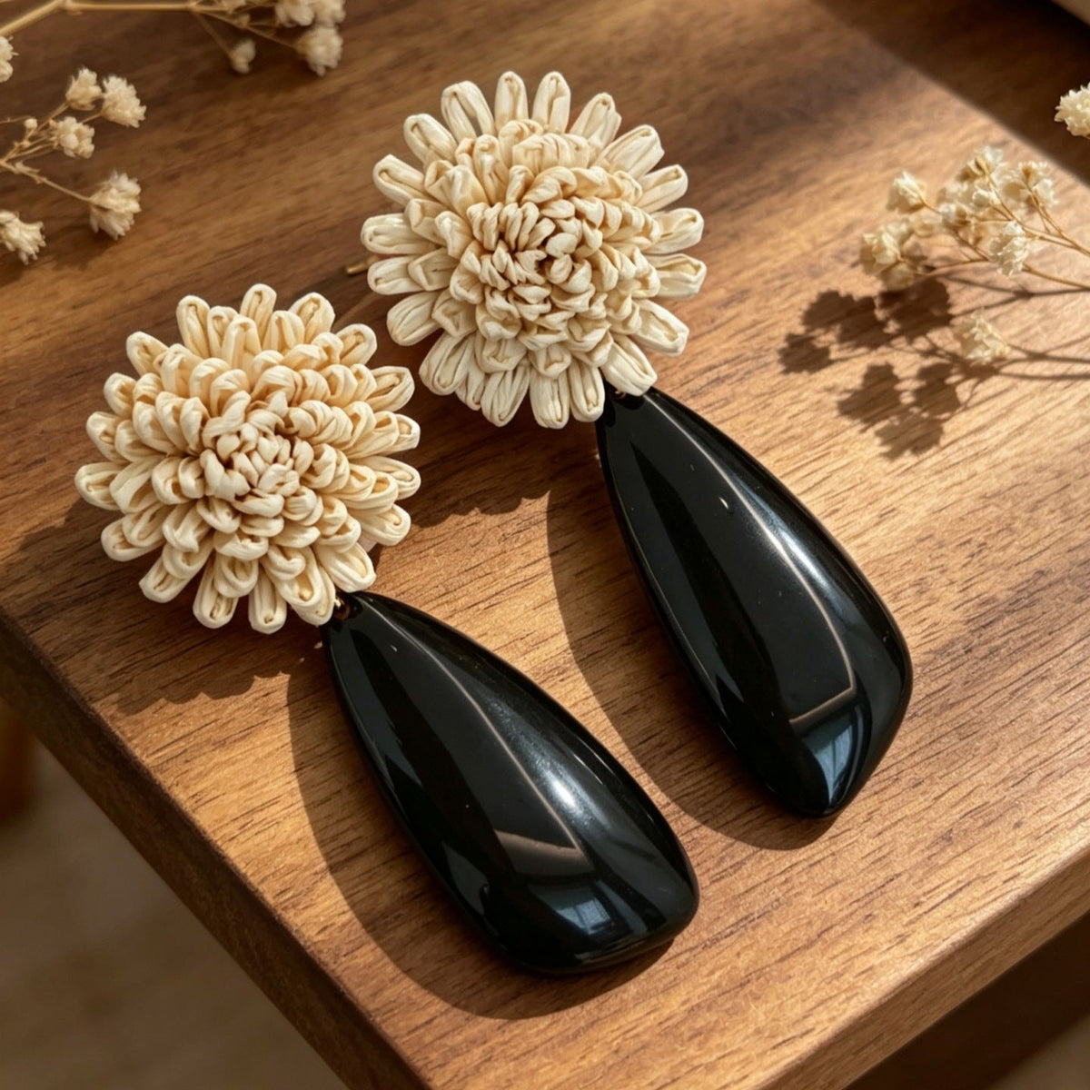 Retro Niche Handmade Flower Stud Earrings - RALO COLLECTION STUDIO