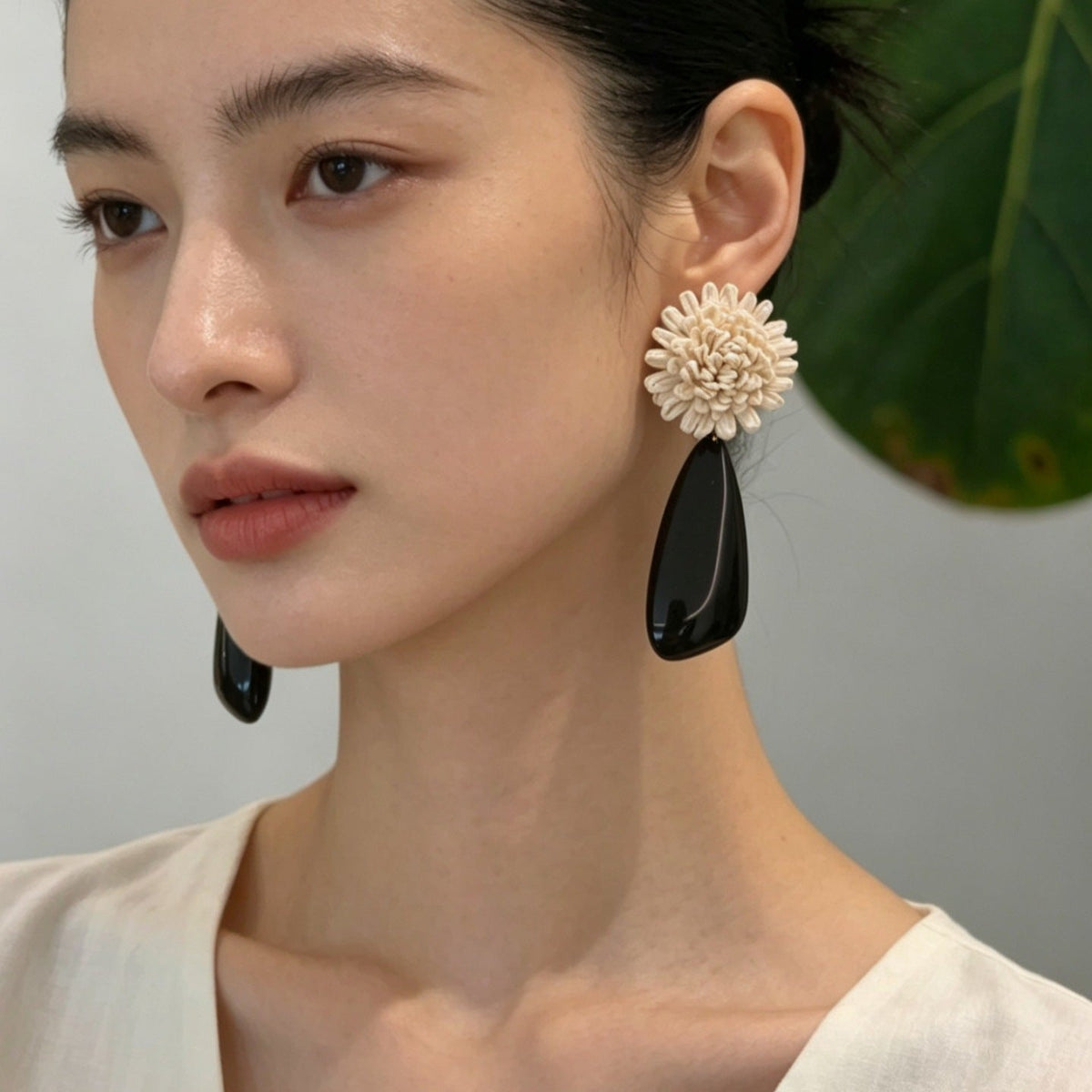 Retro Niche Handmade Flower Stud Earrings - RALO COLLECTION STUDIO