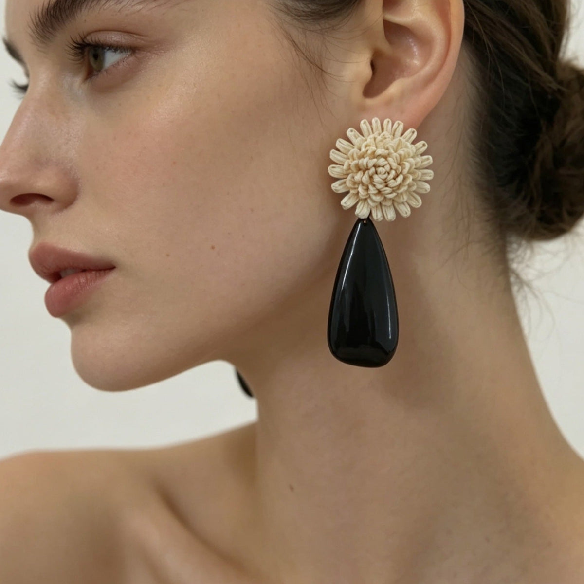Retro Niche Handmade Flower Stud Earrings - RALO COLLECTION STUDIO