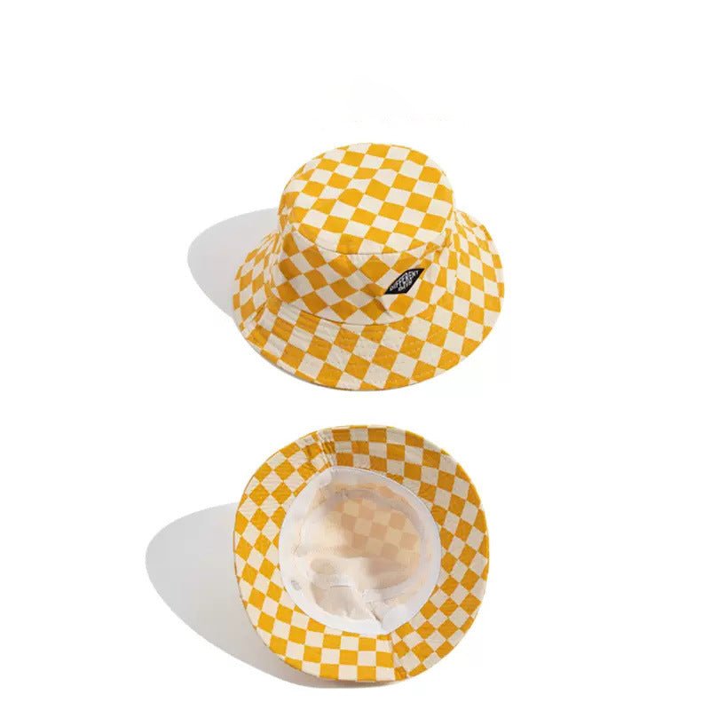 Retro Plaid Travel Sun Hat For Outdoors Fashionable And Sun-Protective - RALO COLLECTION STUDIO
