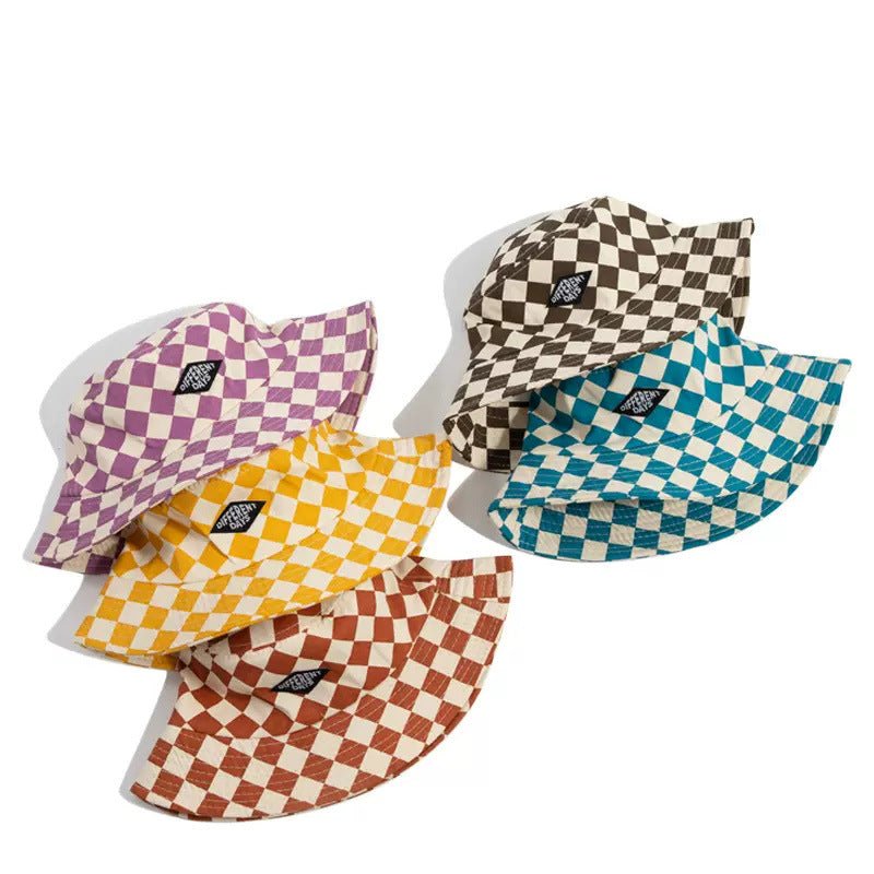 Retro Plaid Travel Sun Hat For Outdoors Fashionable And Sun-Protective - RALO COLLECTION STUDIO