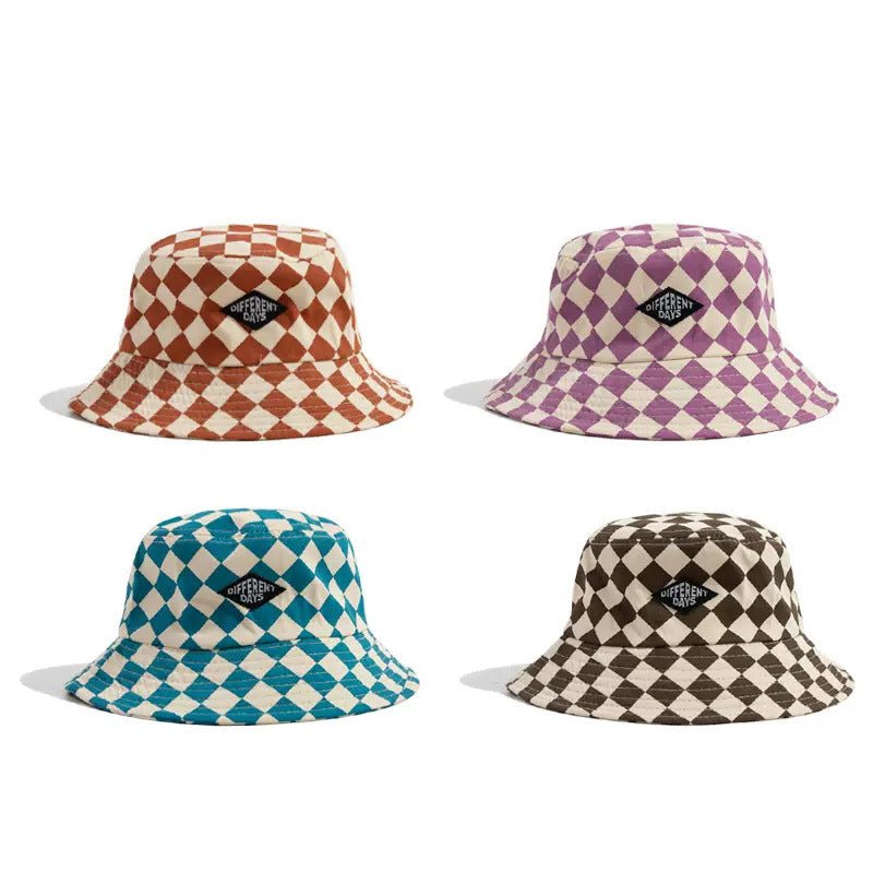 Retro Plaid Travel Sun Hat For Outdoors Fashionable And Sun-Protective - RALO COLLECTION STUDIO