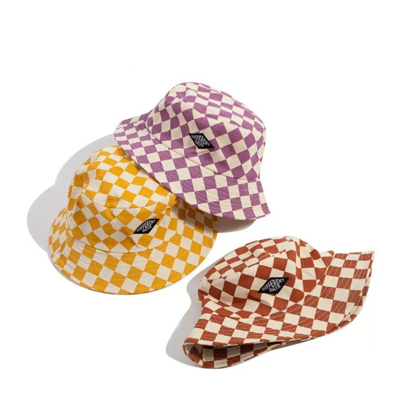 Retro Plaid Travel Sun Hat For Outdoors Fashionable And Sun-Protective - RALO COLLECTION STUDIO