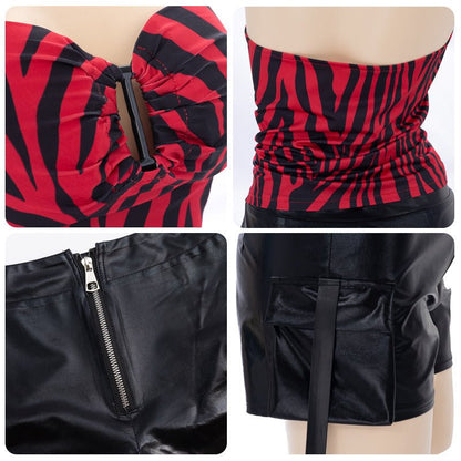 Retro Sexy Halter-neck Waist-cinching Womens Set - RALO COLLECTION STUDIO